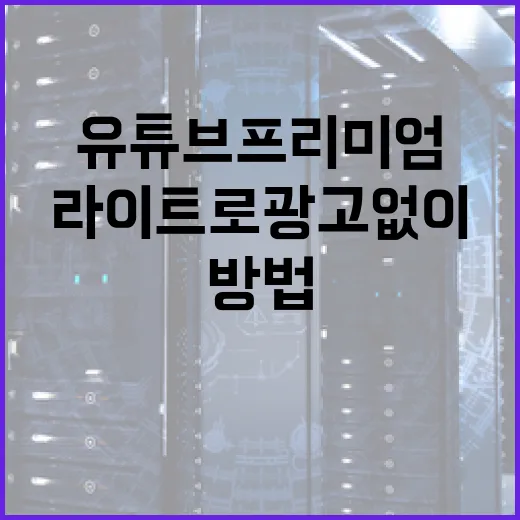 유튜브 프리미엄 라이트로 광고 없이 동영상 감상하는 방법 - 요약