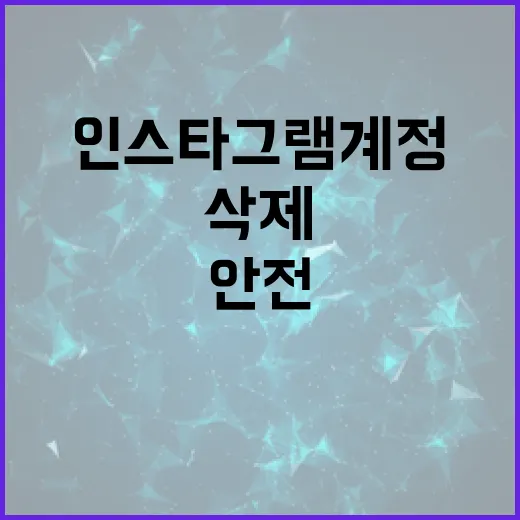인스타그램 계정을 안전하게 삭제하는 방법 - 요약