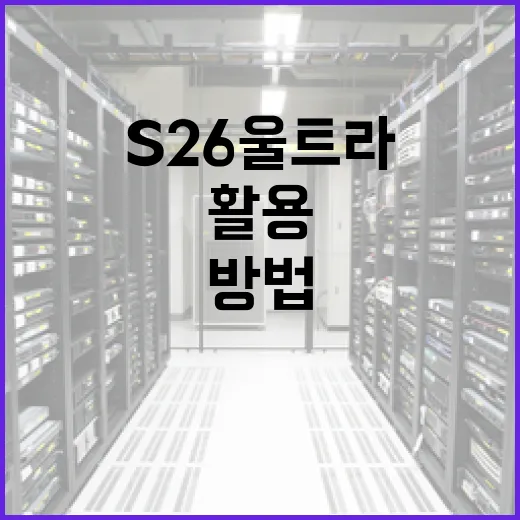 S26 울트라를 최대한 활용하는 방법 - 요약