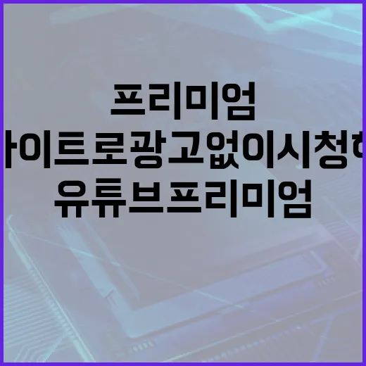 유튜브 프리미엄 라이트로 광고 없이 시청하는 방법 - 요약