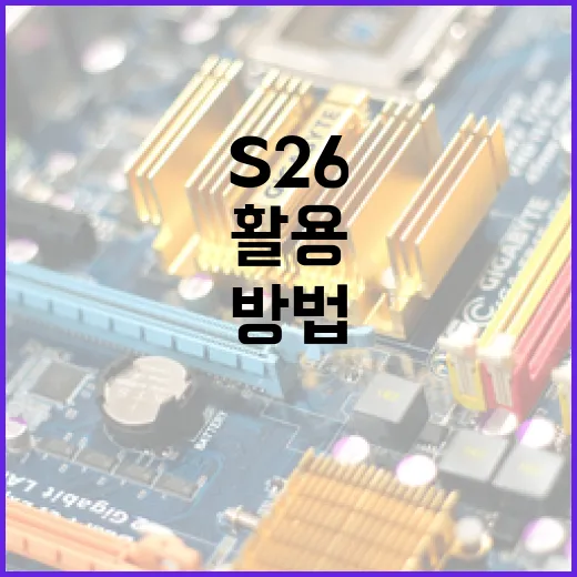 S26을 활용하여 효율적으로 데이터 분석하는 방법 - 요약
