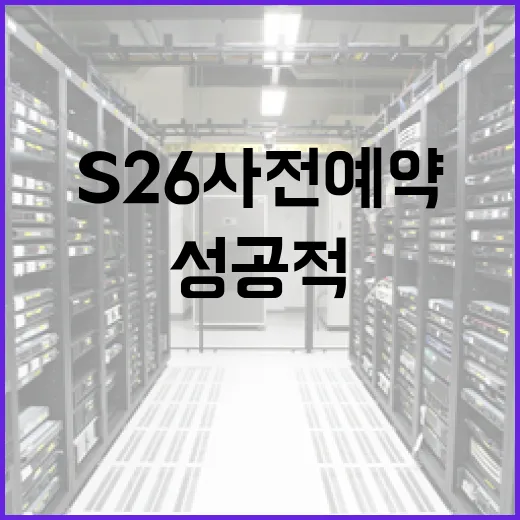 S26 사전예약을 성공적으로 진행하는 방법 - 요약