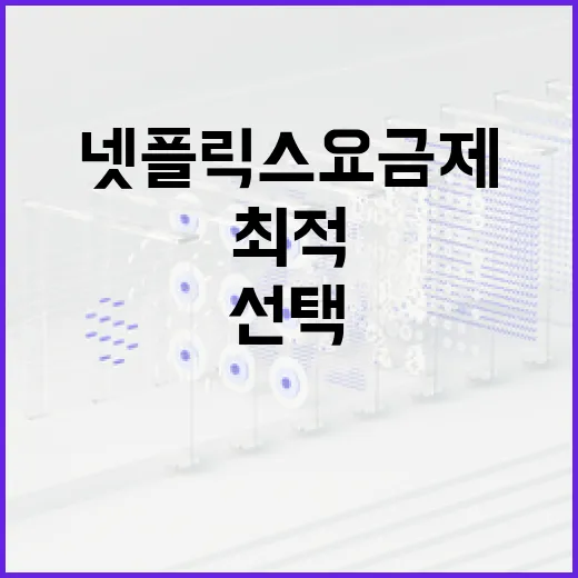 최적의 넷플릭스 요금제를 선택하는 방법 - 요약