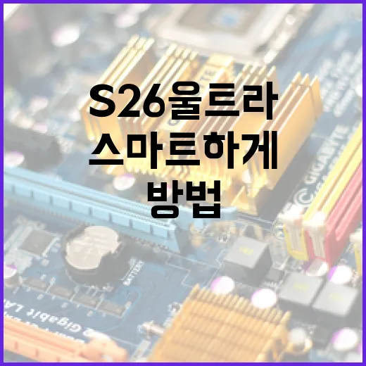 S26 울트라로 스마트하게 생활하는 방법 - 요약