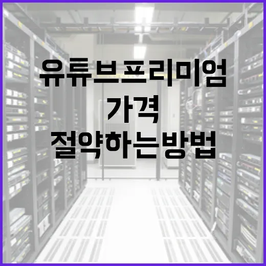 유튜브 프리미엄 가격을 절약하는 방법 - 요약