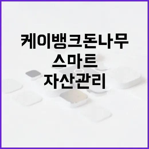 케이뱅크 돈나무를 활용하여 스마트하게 자산 관리하는 방법 - 요약