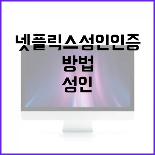 넷플릭스 성인인증을 설정하는 방법 - 요약