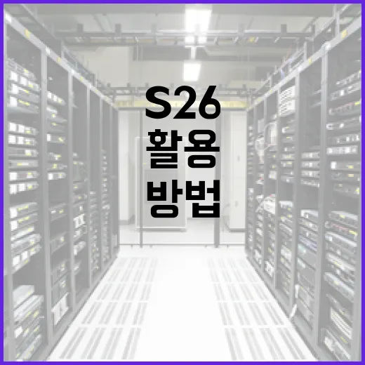 S26을 활용하여 최상의 성능을 얻는 방법 - 요약