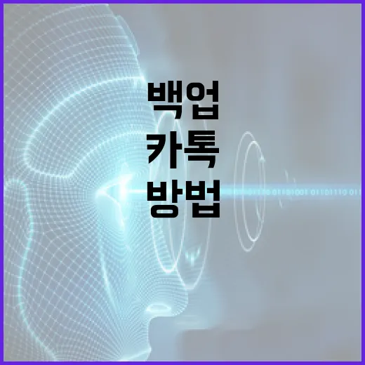 안전하게 카톡 백업하는 방법 - 요약