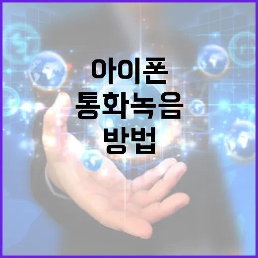 아이폰에서 통화녹음하는 방법 - 요약