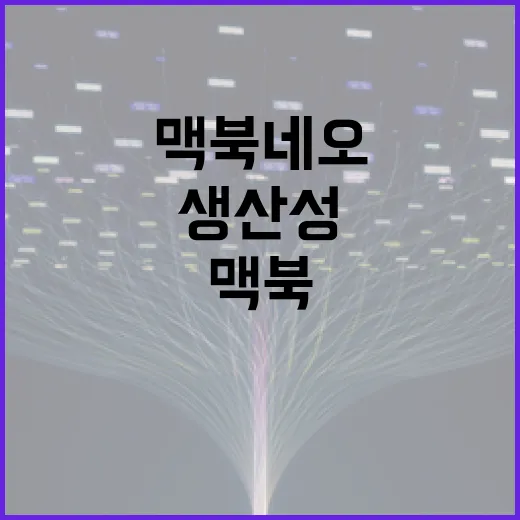 맥북 네오를 활용하여 생산성을 극대화하는 방법 - 요약