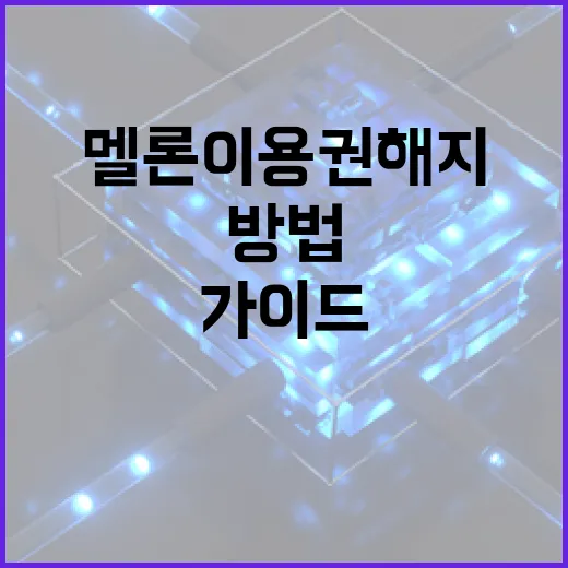 멜론 이용권 해지하는 방법: 단계별 가이드 - 요약