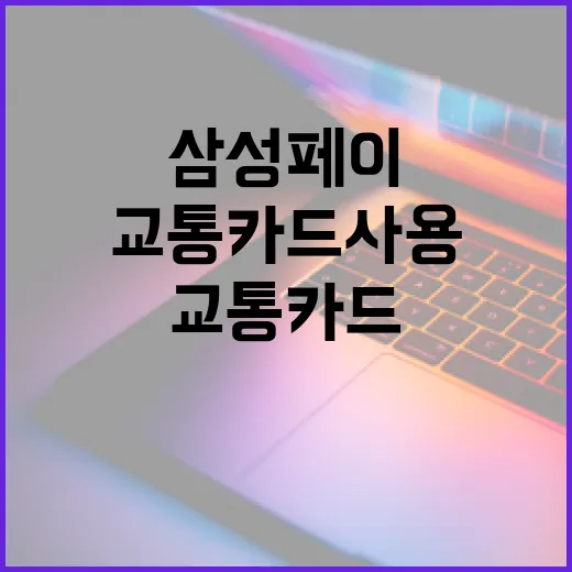 삼성페이로 교통카드 사용 방법 - 요약