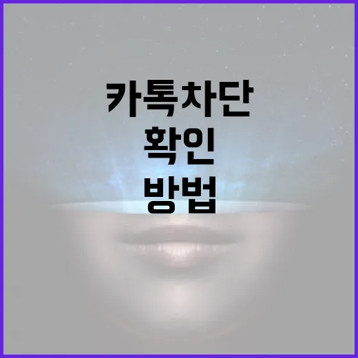 카톡 차단 여부를 확인하는 방법 - 요약