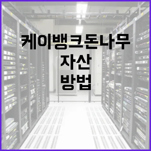 케이뱅크 돈나무를 활용하여 자산을 늘리는 방법 - 요약