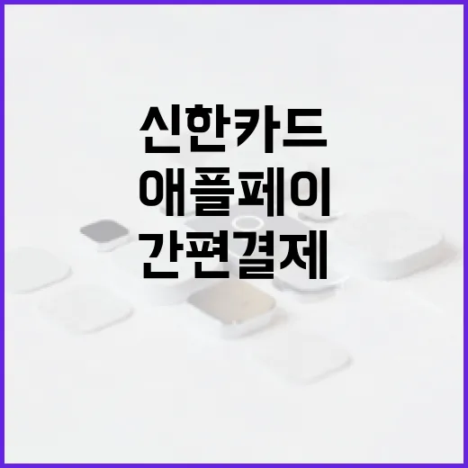 애플페이 신한카드로 간편 결제 설정하는 방법 - 요약