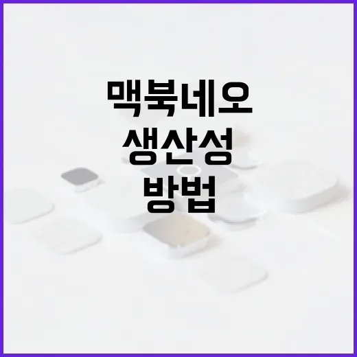 맥북 네오로 생산성을 극대화하는 방법 - 요약