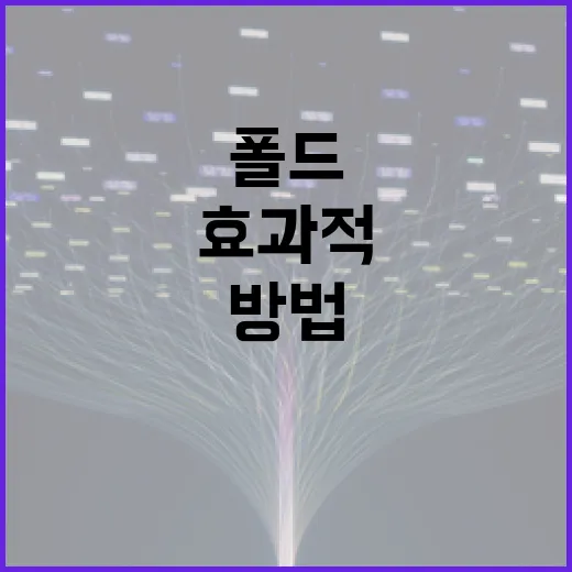 폴드8을 효과적으로 사용하는 방법 - 요약