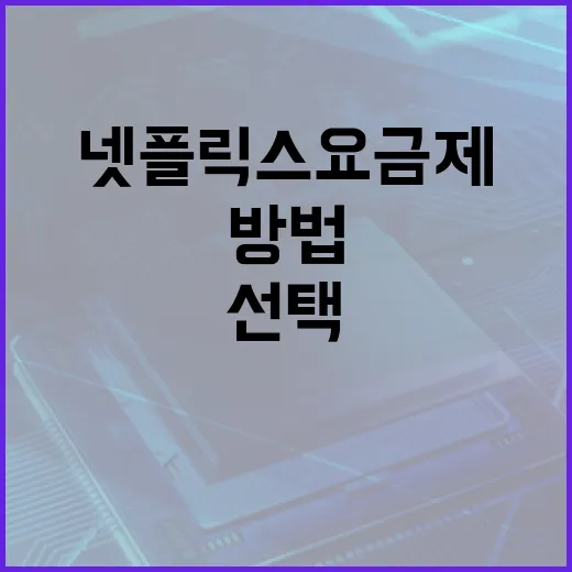 넷플릭스 요금제를 선택하는 방법 - 요약