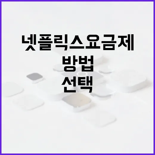 넷플릭스 요금제를 선택하는 방법 - 요약