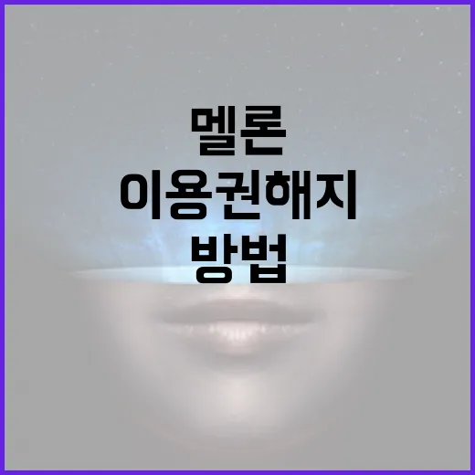 멜론 이용권 해지하는 방법: 간단하고 빠르게 - 요약