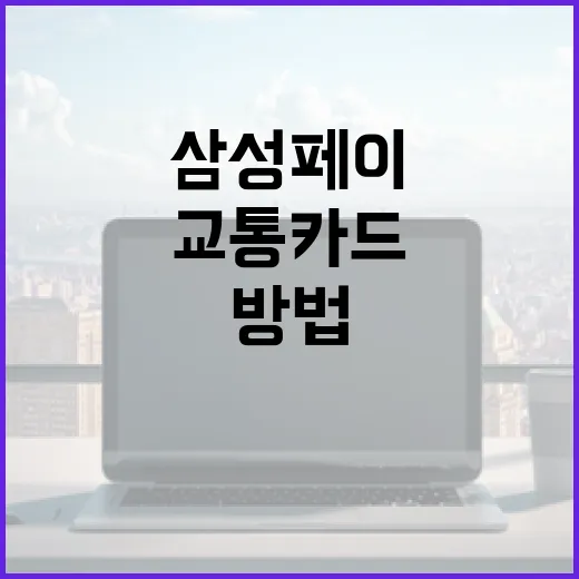 삼성페이로 교통카드 사용하는 방법 - 요약