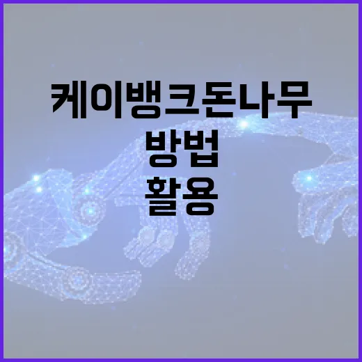케이뱅크 돈나무를 효과적으로 활용하는 방법 - 요약