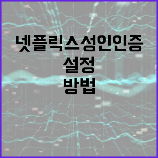 넷플릭스 성인인증을 설정하고 관리하는 방법 - 요약