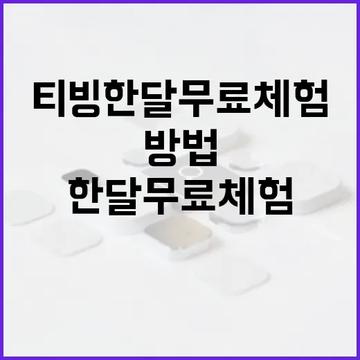 티빙 한달무료 체험…