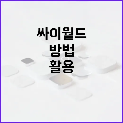 싸이월드를 효과적으로 활용하는 방법 - 요약