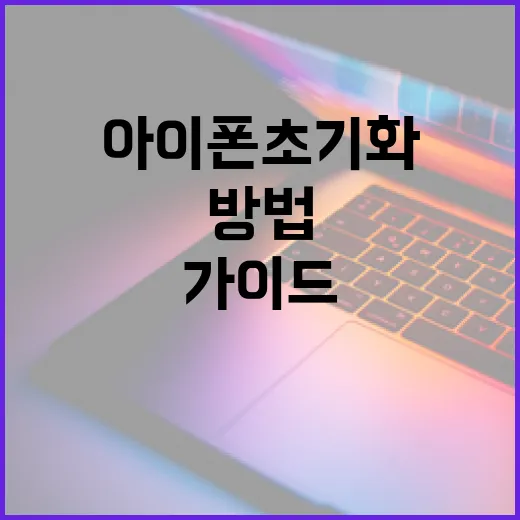 아이폰 초기화하는 방법: 안전하고 효과적인 가이드 - 요약