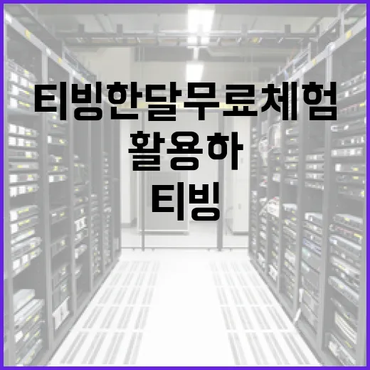 티빙 한달 무료 체험을 최대한 활용하는 방법 - 요약