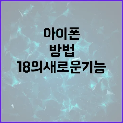 아이폰18의 새로운 기능을 최대한 활용하는 방법 - 요약
