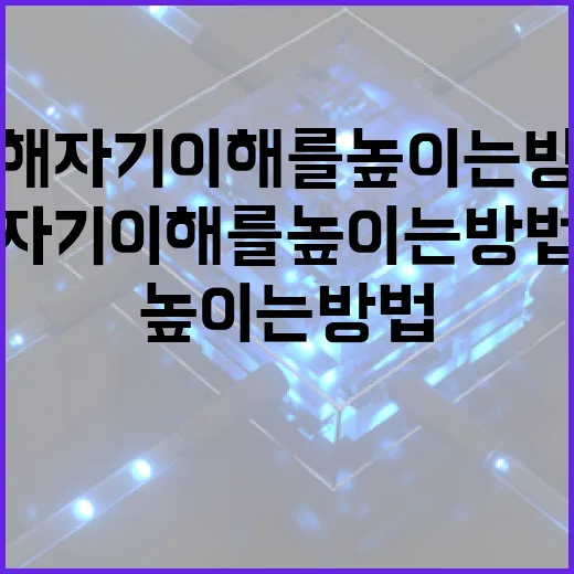 SBIT를 통해 자기 이해를 높이는 방법 - 요약