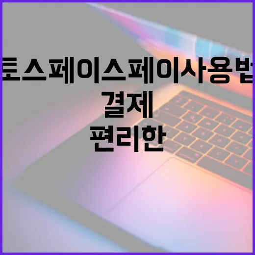 토스 페이스페이 사용법: 안전하고 편리한 결제 방법 - 요약