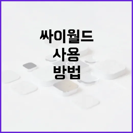 싸이월드를 효과적으로 사용하는 방법 - 요약