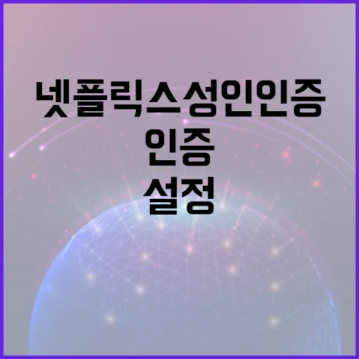 넷플릭스 성인인증을 설정하는 방법 - 요약