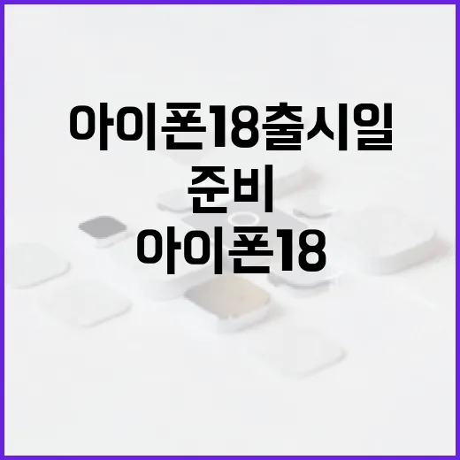 아이폰18 출시일을 준비하는 방법 - 요약