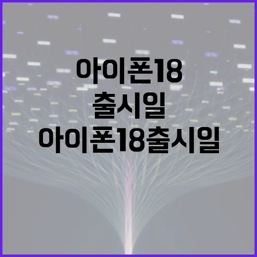 아이폰 18 출시일을 알아보는 방법 - 요약