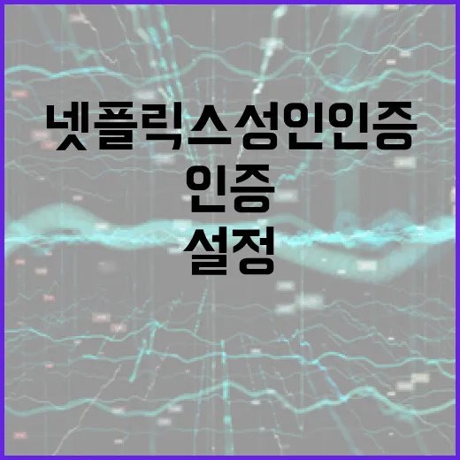 넷플릭스 성인인증을 설정하는 방법 - 요약
