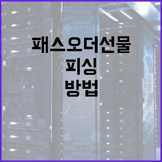 패스오더 선물 피싱을 예방하는 방법 - 요약
