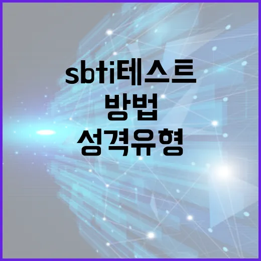 SBTI 테스트로 나의 성격 유형을 분석하는 방법 - 요약
