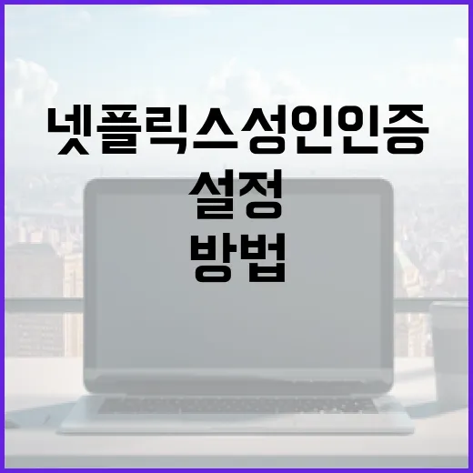 넷플릭스 성인인증을 설정하는 방법 - 요약