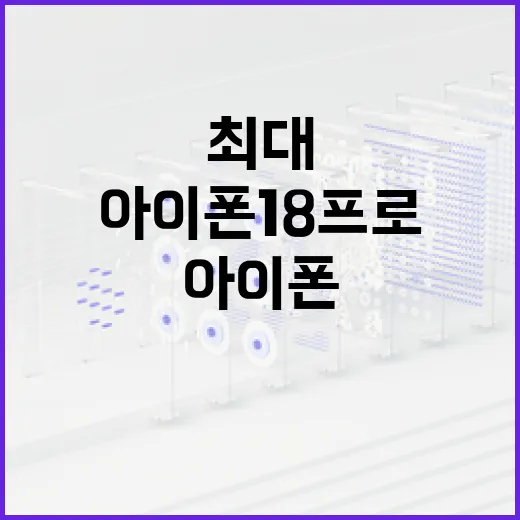 아이폰18프로를 최대로 활용하는 방법 - 요약
