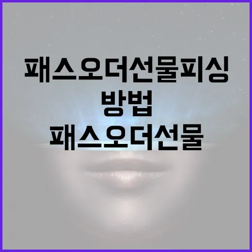 패스오더 선물 피싱을 방지하는 방법 - 요약
