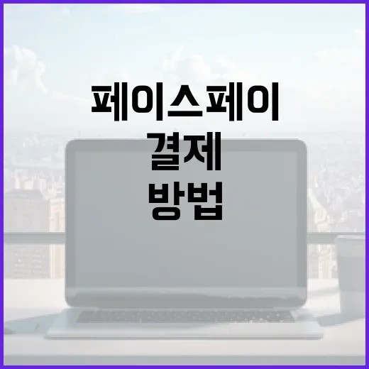 페이스페이로 간편하게 결제하는 방법 - 요약
