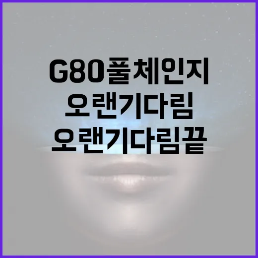 G80 풀체인지: 오랜 기다림 끝에 만나볼 수 있는 혁신적인 변화 - 요약