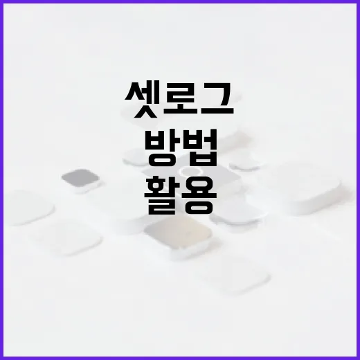 셋로그를 효과적으로 활용하는 방법 - 요약