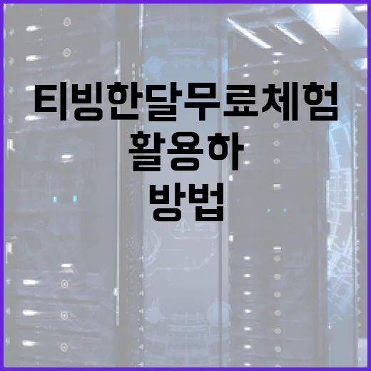 티빙 한달 무료 체험을 활용하는 방법 - 요약