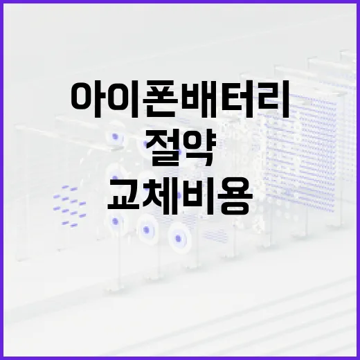 아이폰 배터리 교체 비용 절약하는 방법 - 요약
